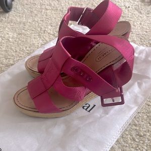Coach Barbie pink wedges